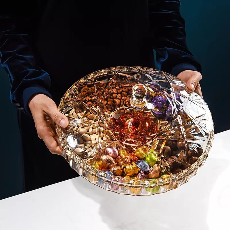 Acrylic Dry Fruit Storage Box with Lid Bowlift