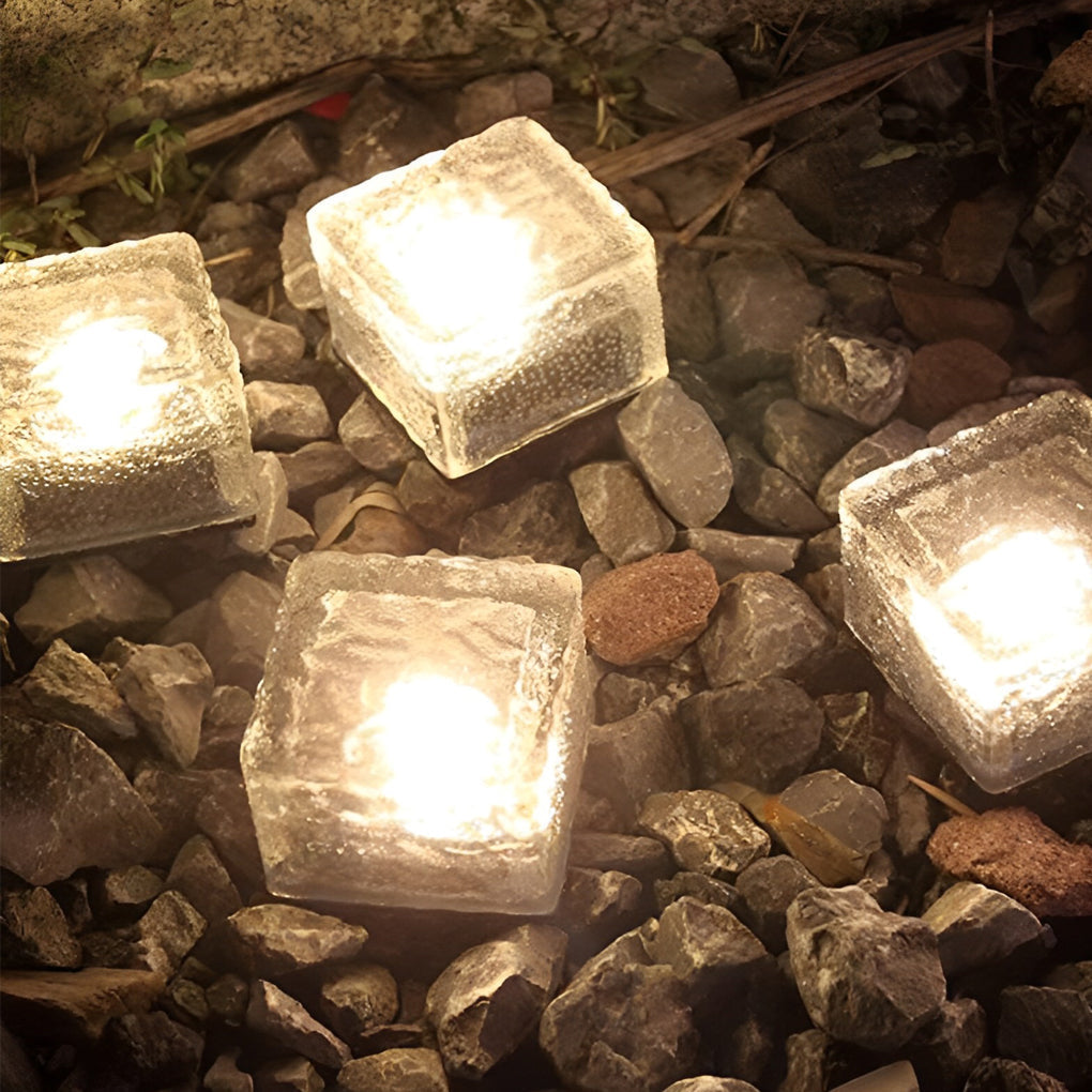 BowLift | Garden Solar Glass Brick Path Lights