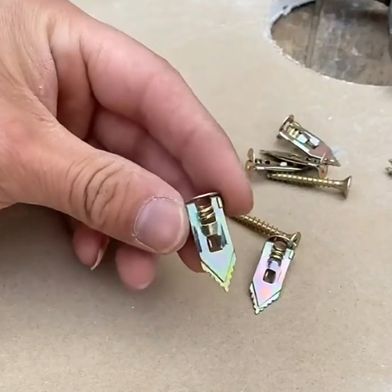 BowLift | Drywall Expansion Anchors + High Strength Zinc Screws Kit (Pack of 100)