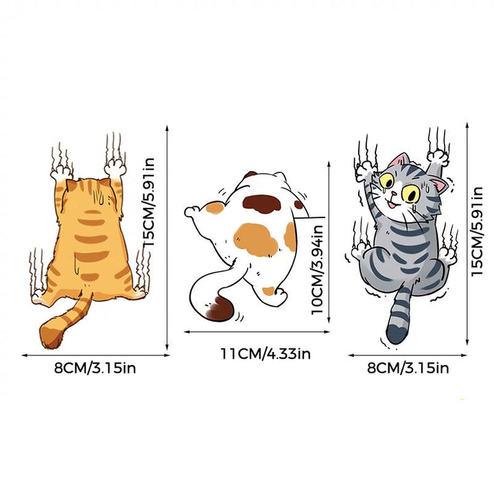 BowLift | Cute Cat Cartoon Car Sticker