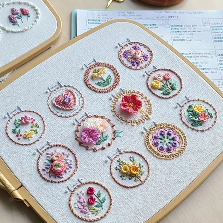 BowLift | Small Flower Frame Embroidery Set