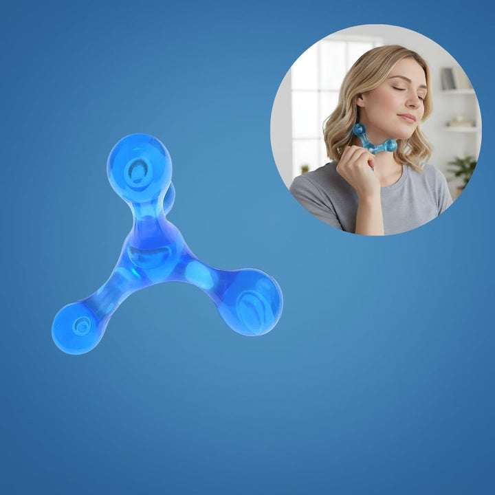 Deep Tissue Pain Relief – Compact Handheld – Relieves Knots & Tension in Back, Neck, Legs Bowlift