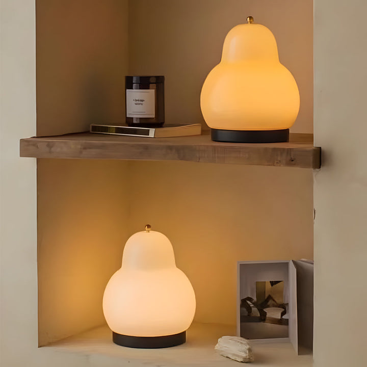BowLift | Elegant USB Pear-Shaped Table Lamp with Dimmable LED