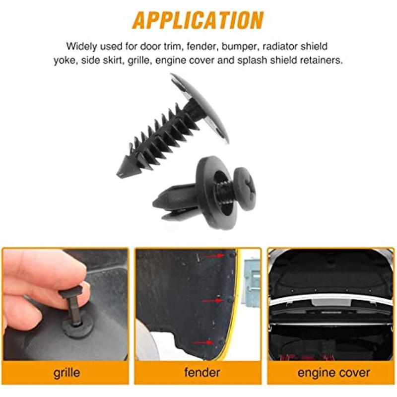 BowLift | Universal Car Plastic Fender Fastening Clips (150 Pieces)