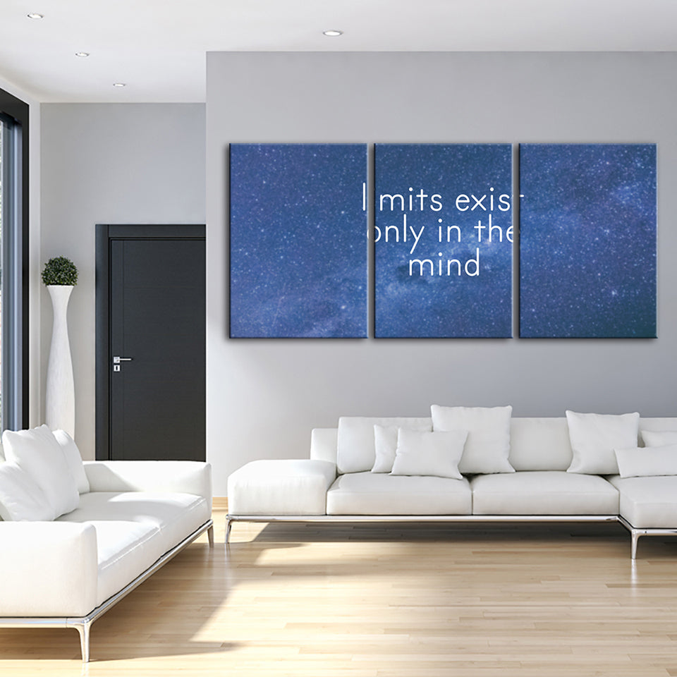 Only In The Mind 3 Piece - Canvas Wall Art Painting | Bowlift