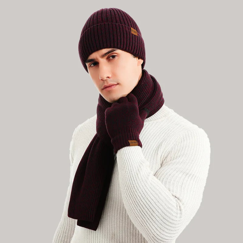 ArcticStyle – Trendy Winter Set with Beanie and Gloves Bowlift