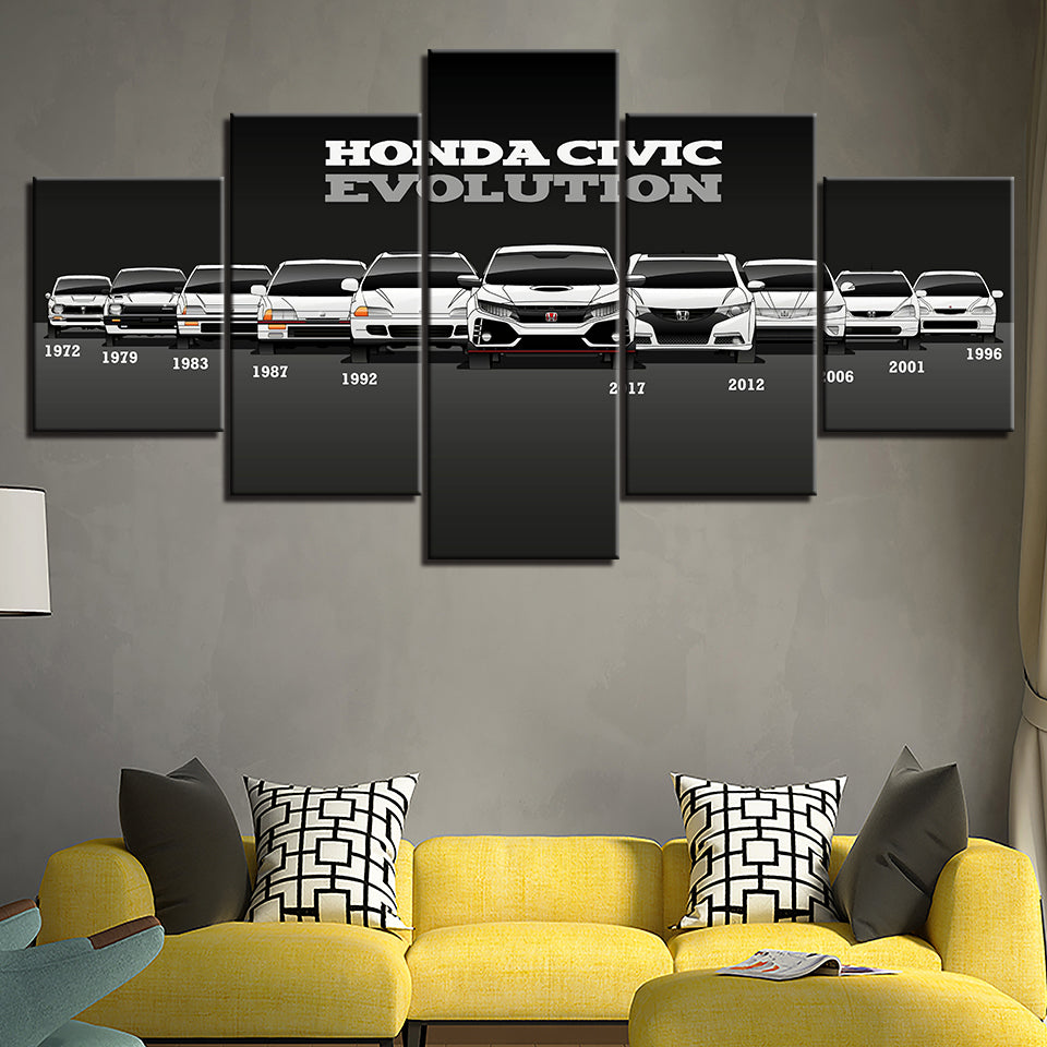 Honda Civic Evolution - Canvas Wall Art Painting | Bowlift