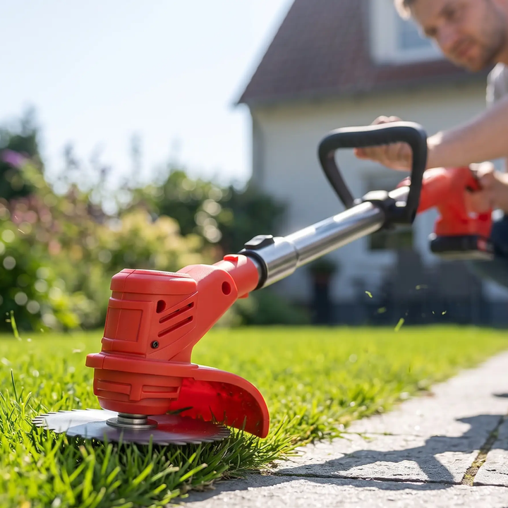 BowLift | Cordless Grass Trimmer with Adjustable Cutting Width for Lawn Care & Garden Maintenance