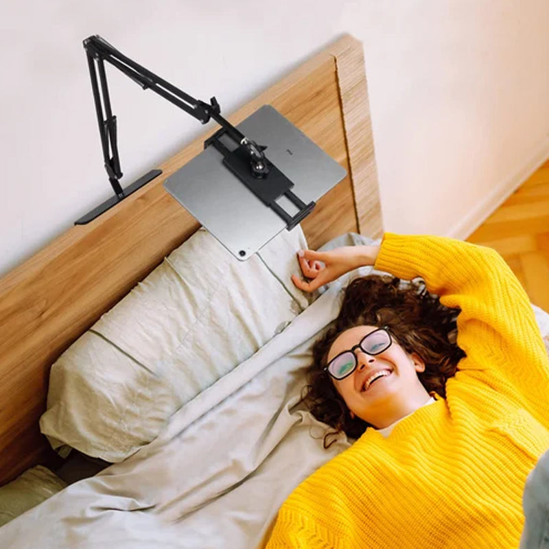 BowLift | Extendable, concealed phone/tablet holder at the bed