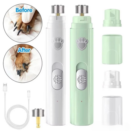 BowLift | Rechargeable Electric Dog Nail Grinder with Polisher Wheel for Small and Large Pets