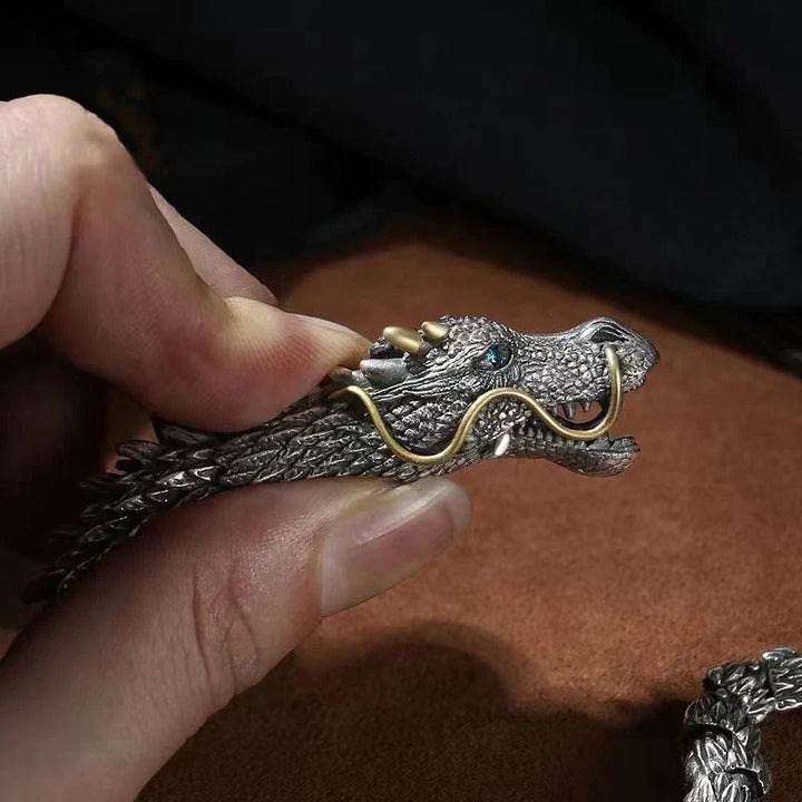 BowLift | Silver Handmade Dragon Chain Bracelet