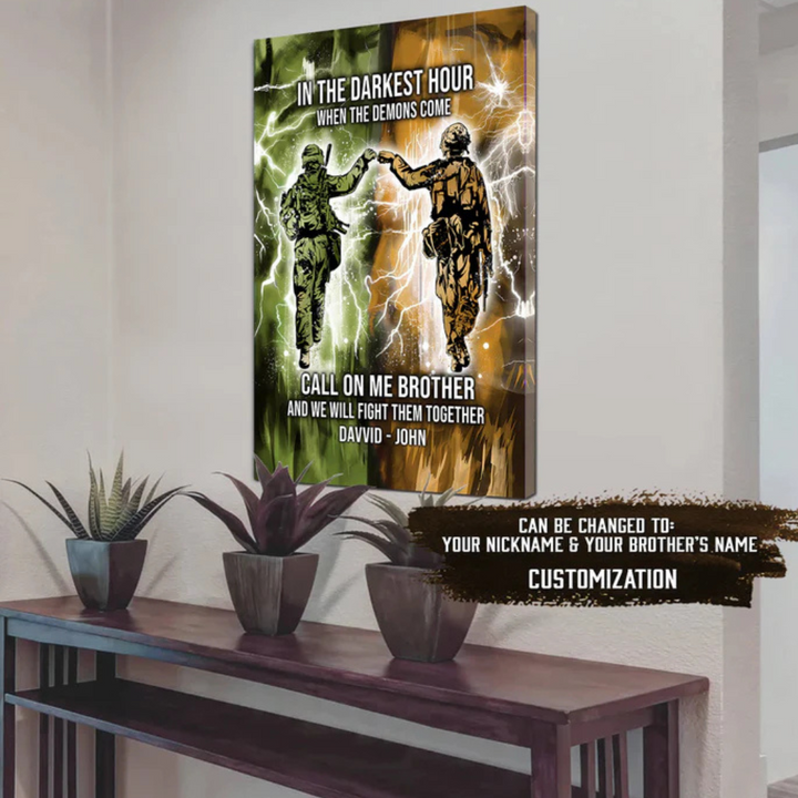 Brotherhood Strength Canvas Wall Art | Bowlift