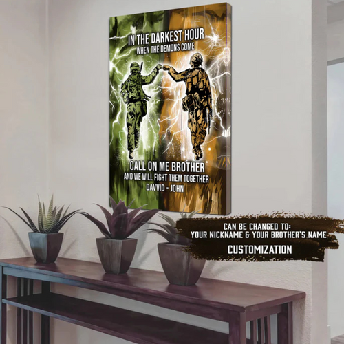 Brotherhood Strength Canvas Wall Art | Bowlift