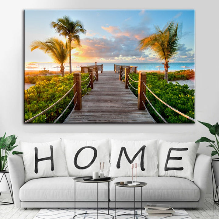 Beach Vacation - Canvas Wall Art Painting | Bowlift