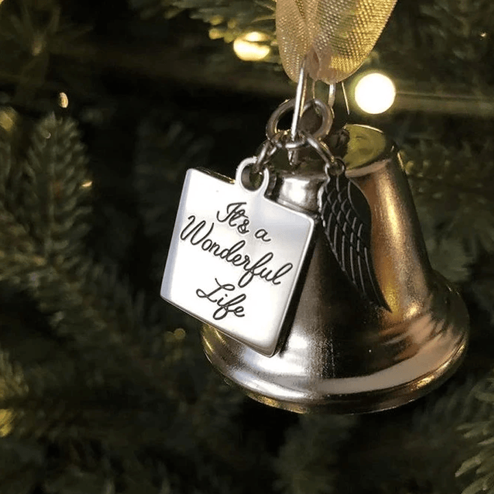 BowLift | 🎄Christmas Tree Memorial Ornaments Angel Wings Bell Pendant Hanging Decoration
