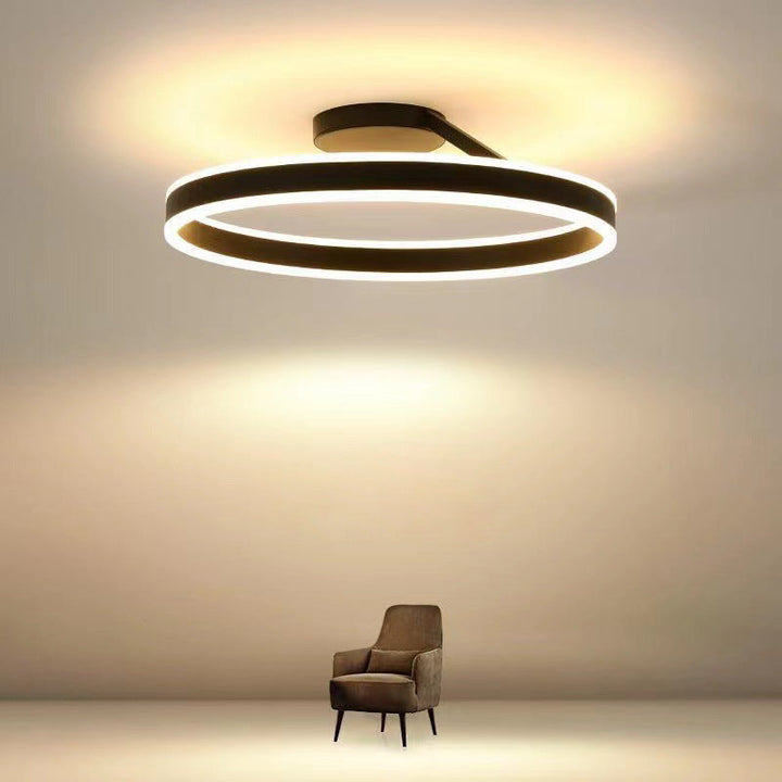 BowLift | RadiantGlimmer Ceiling Light - Luxurious golden LED lighting with metal elements
