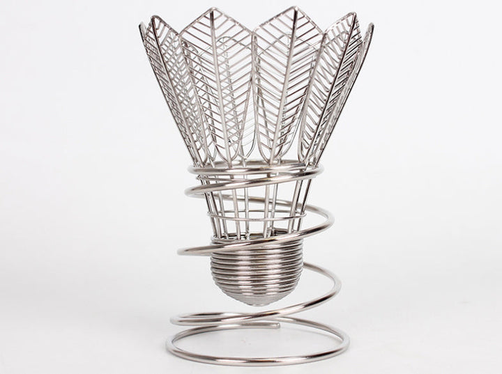 BowLift | Creative Stainless Steel Badminton Shaped Pen Holder, for Home, Office and Gifts