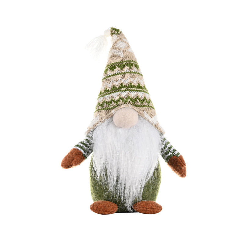 BowLift | Christmas Green Faceless Old Man Elf Figurine