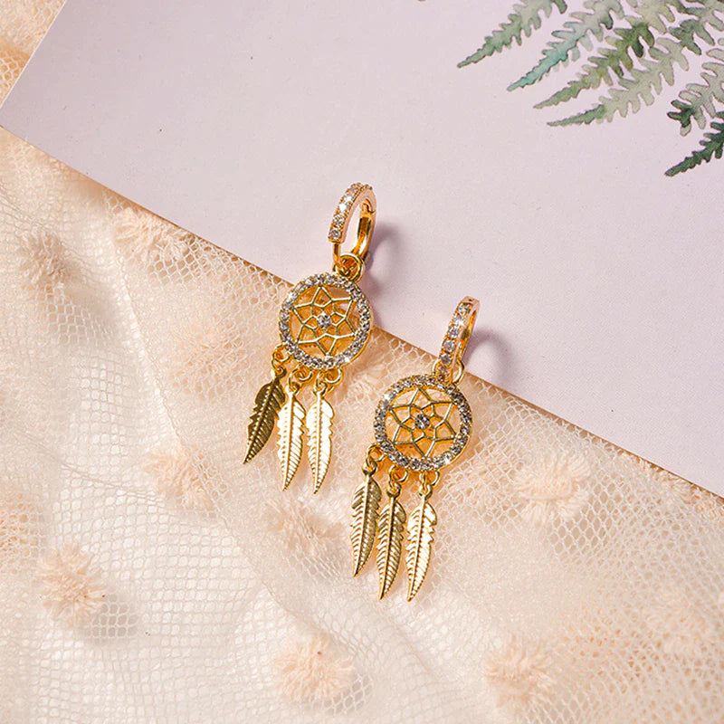 BowLift | Dreamcatcher Crystal Charm Earrings