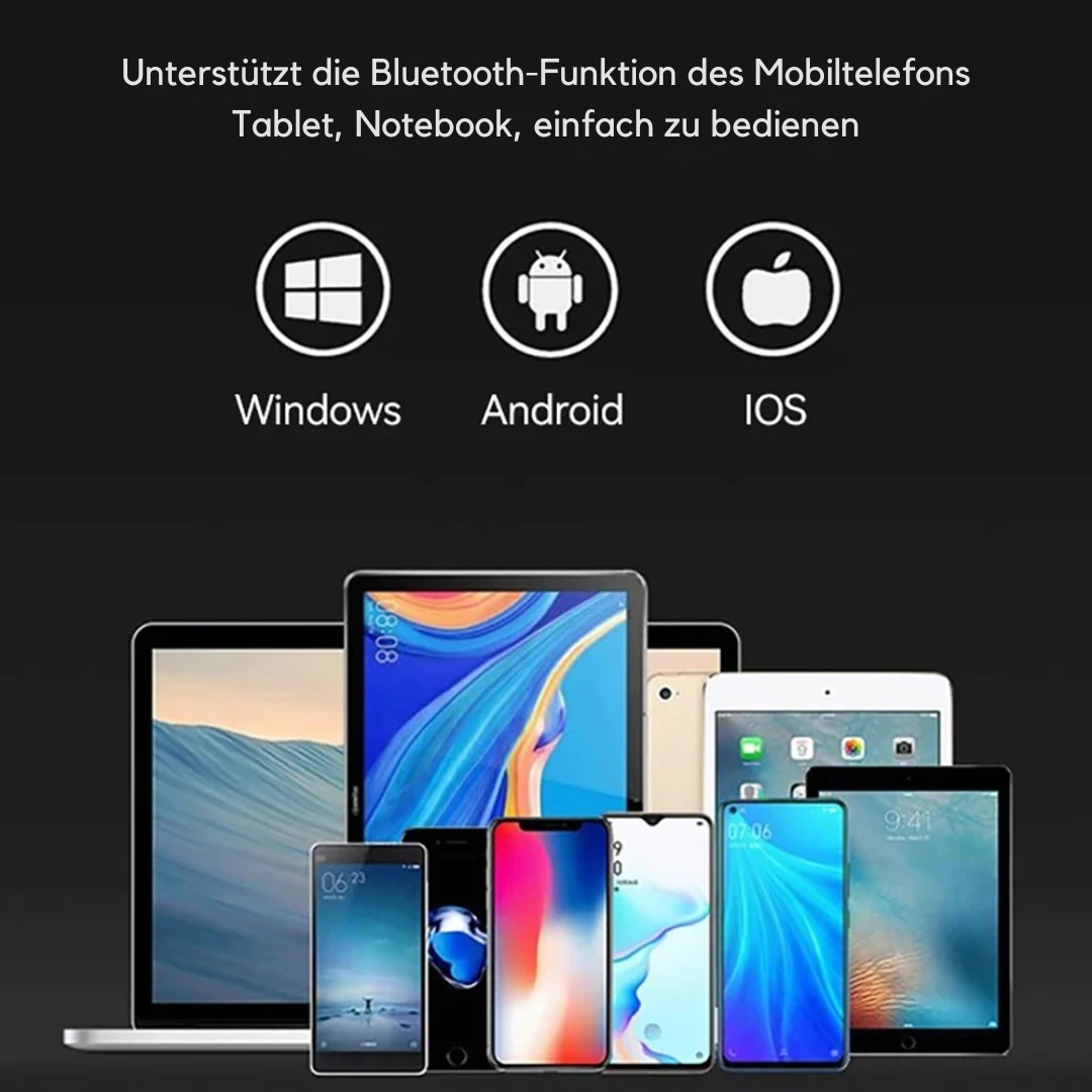 BowLift | Foldable Bluetooth Keyboard with Touchpad | Portable Wireless Mini Keyboard for Windows, Mac, iOS & Android