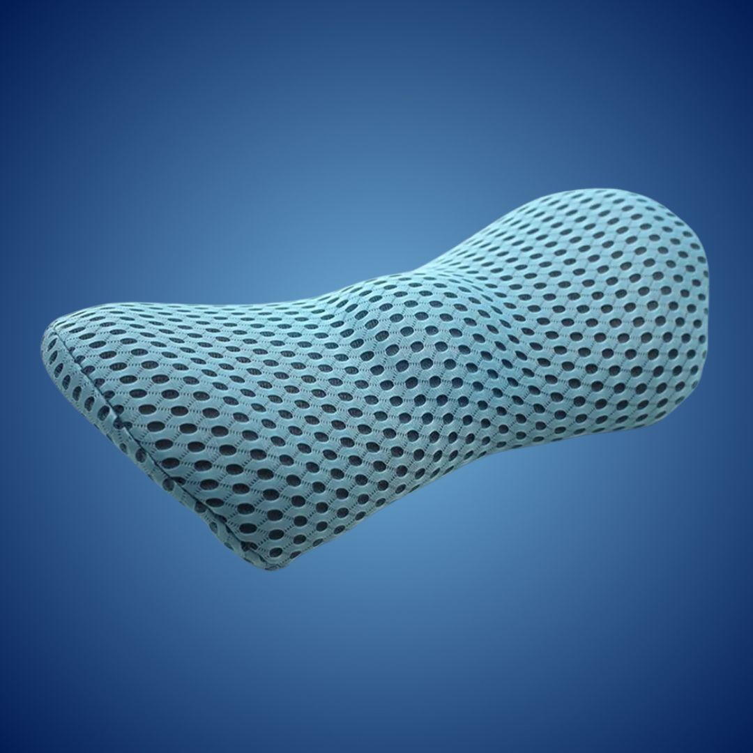 ComfortWave Lumbar Support Cushion | for Lower Back Pain Relief - Ergonomic Design for Office - Driving and Home Use Bowlift
