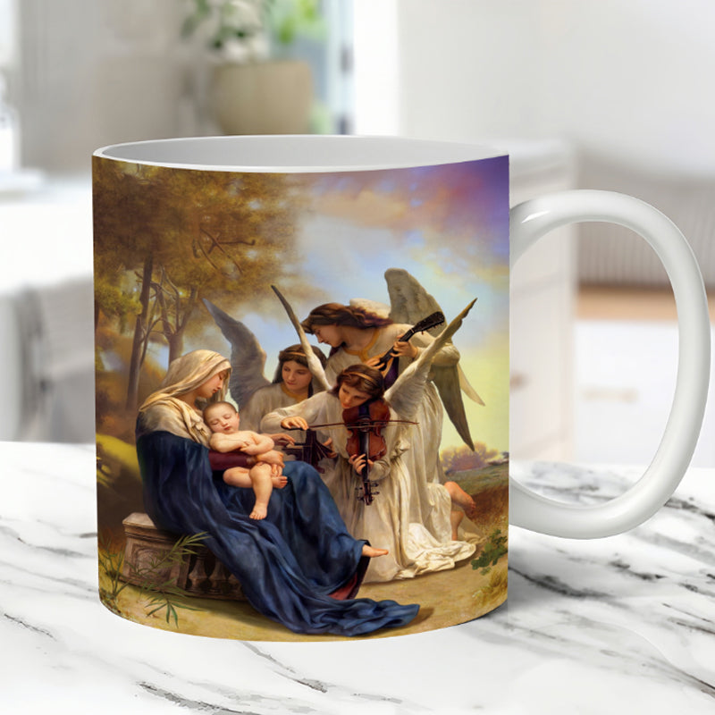 BowLift | Vintage Christmas Nativity Scene Mug