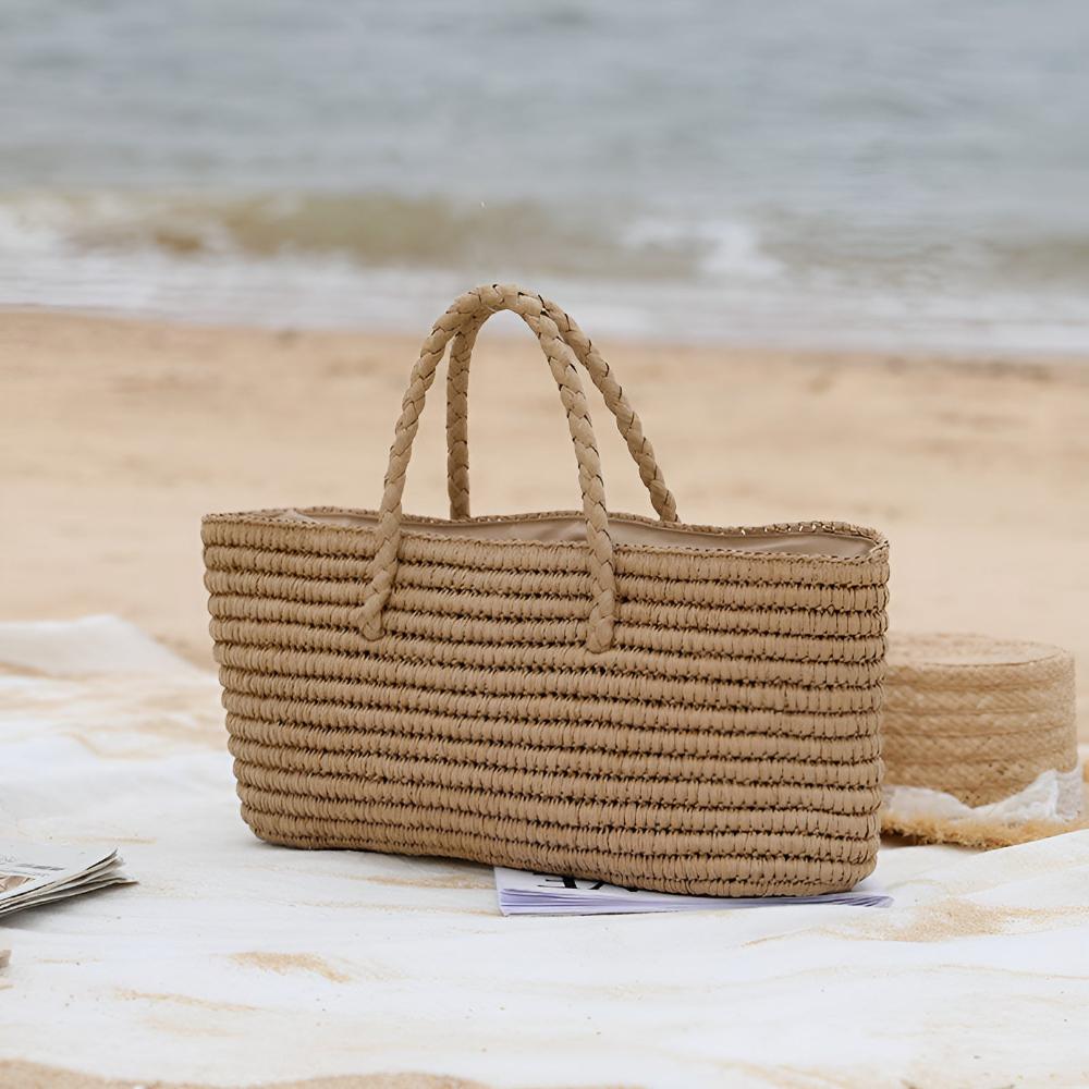 BowLift | Woven Straw Tote Bag
