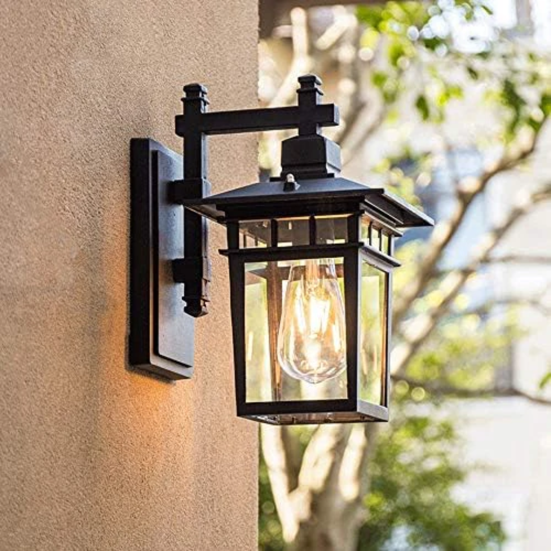 BowLift | Black Outdoor Wall Lamp
