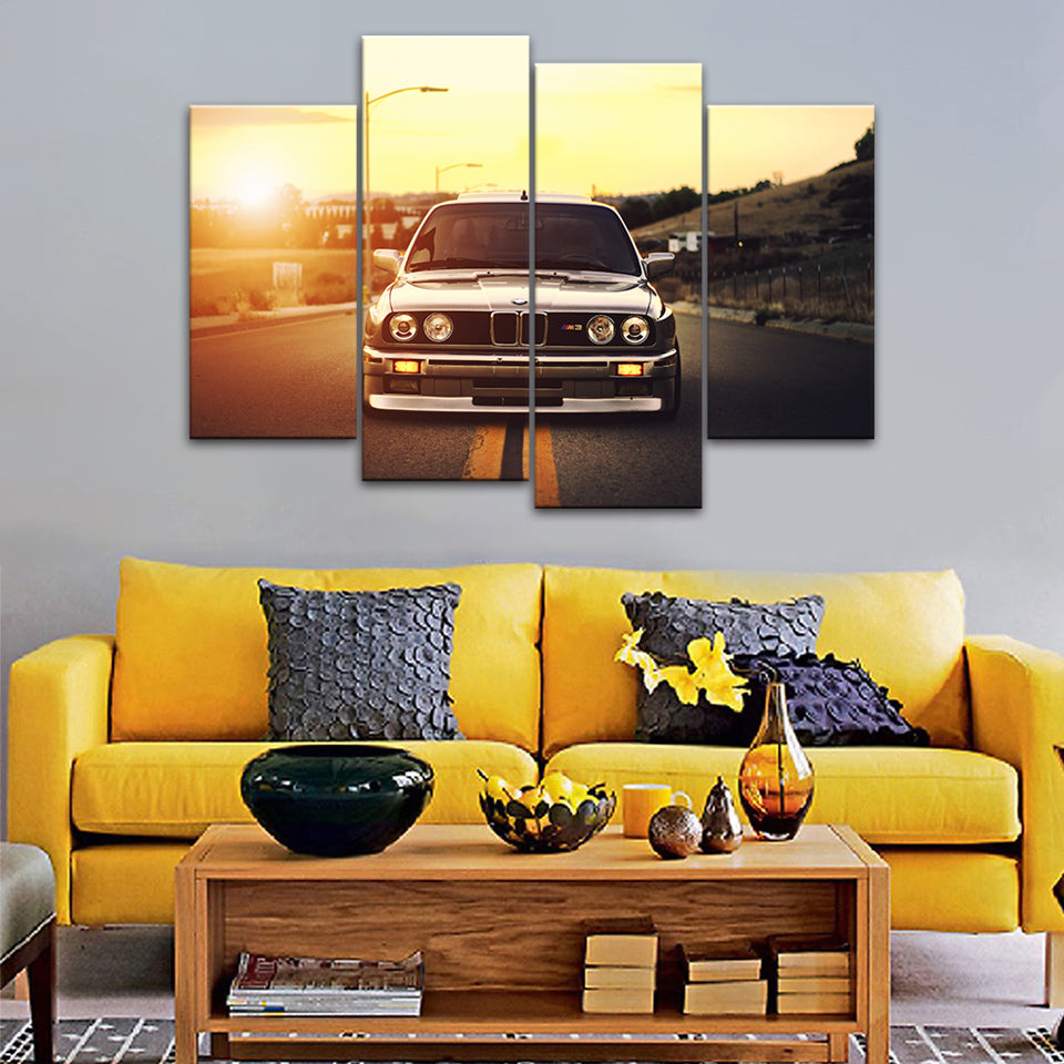 Vintage Car Ride - Canvas Wall Art Painting | Bowlift