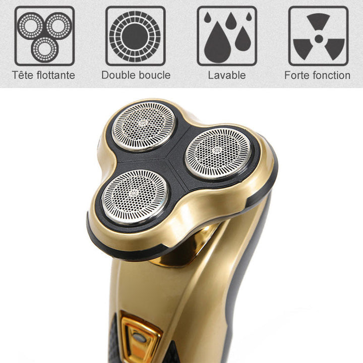 3-in-1 rechargeable multifunctional shaver for men | Bowlift