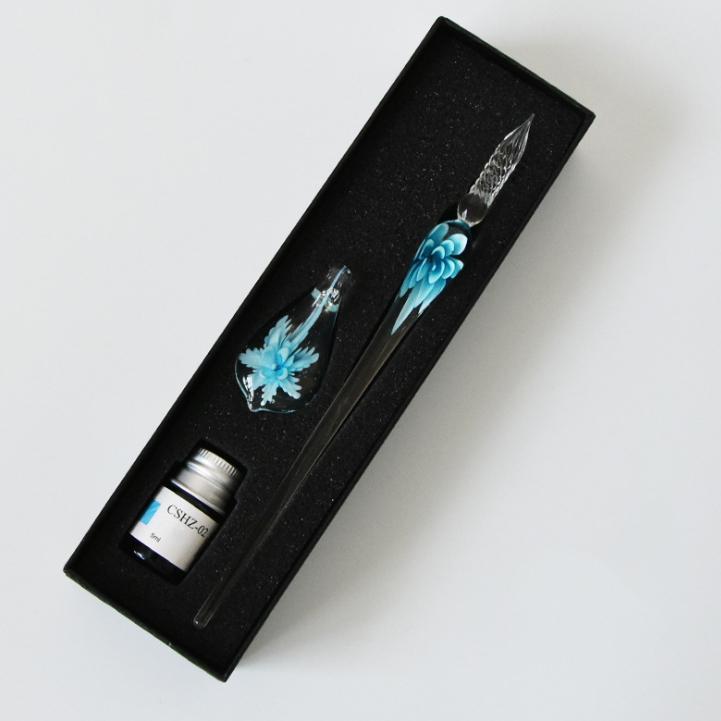 BowLift | Glass Calligraphy Pen Set with Ink and Pen Holder