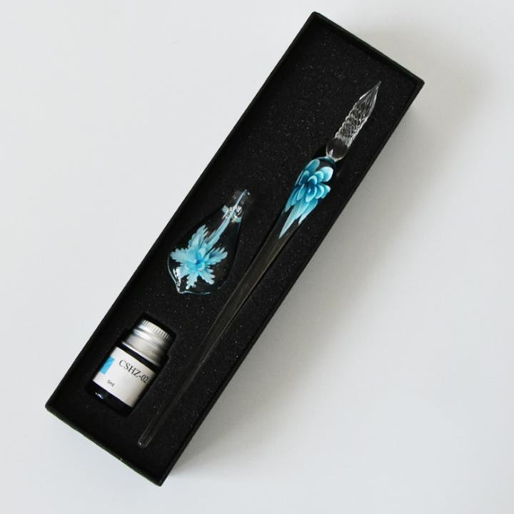 BowLift | Glass Calligraphy Pen Set with Ink and Pen Holder