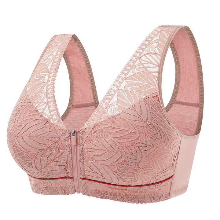 BowLift | Solid Color Lace Lingerie with Front Zipper