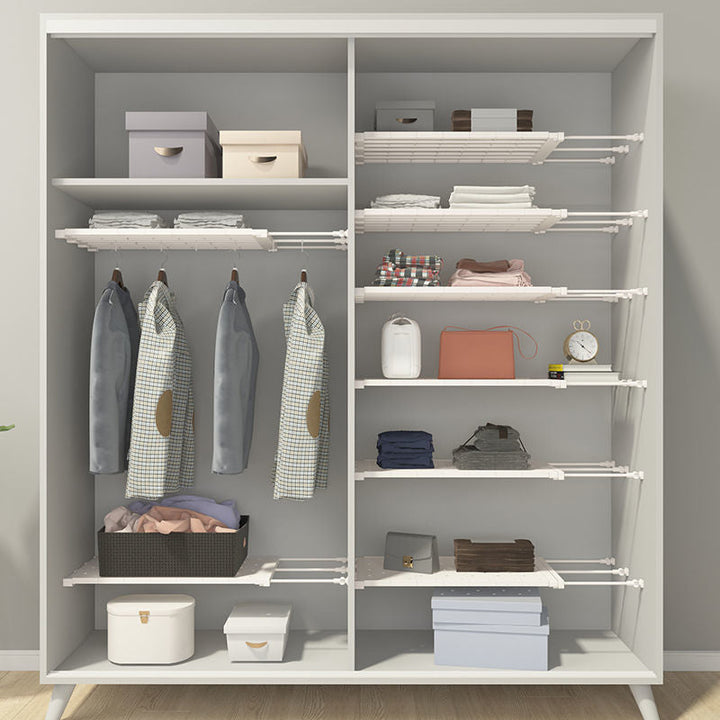 Expandable Closet Tension Shelf Storage Rack | Bowlift