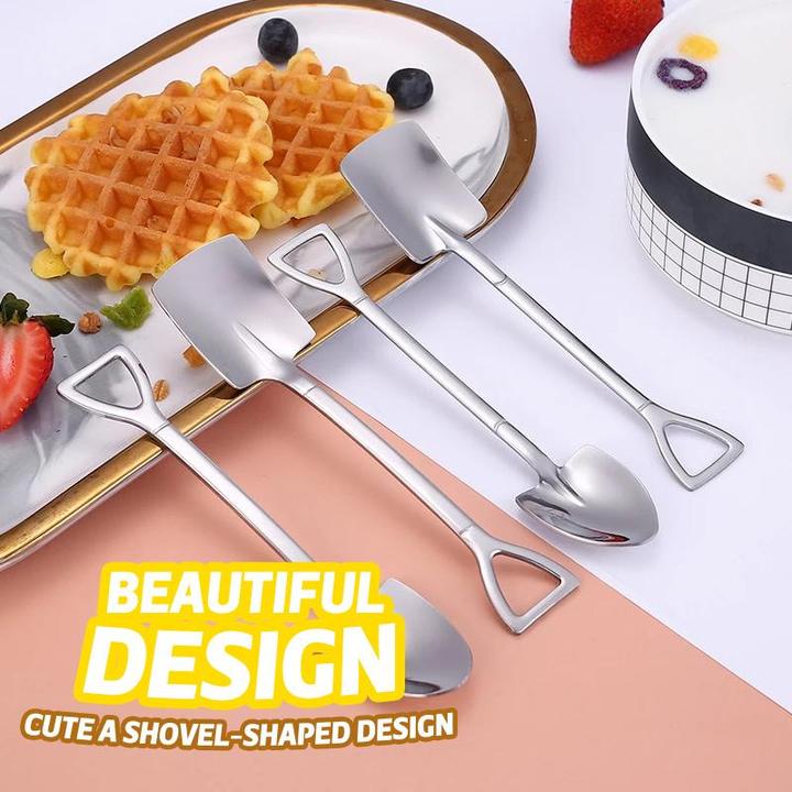 Creative Dessert Ice Cream 304 Stainless Steel Spade Spoon | Bowlift