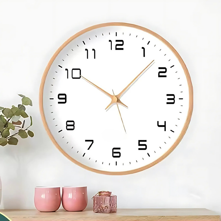 BowLift | Stylish Wooden Wall Clock for Indoor