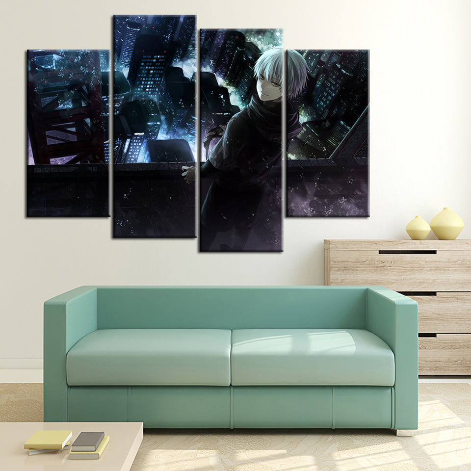 Anime Towers 4 Piece - Canvas Wall Art Painting | Bowlift