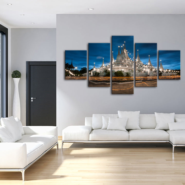Shining Palace 5 Piece - Canvas Wall Art Painting | Bowlift