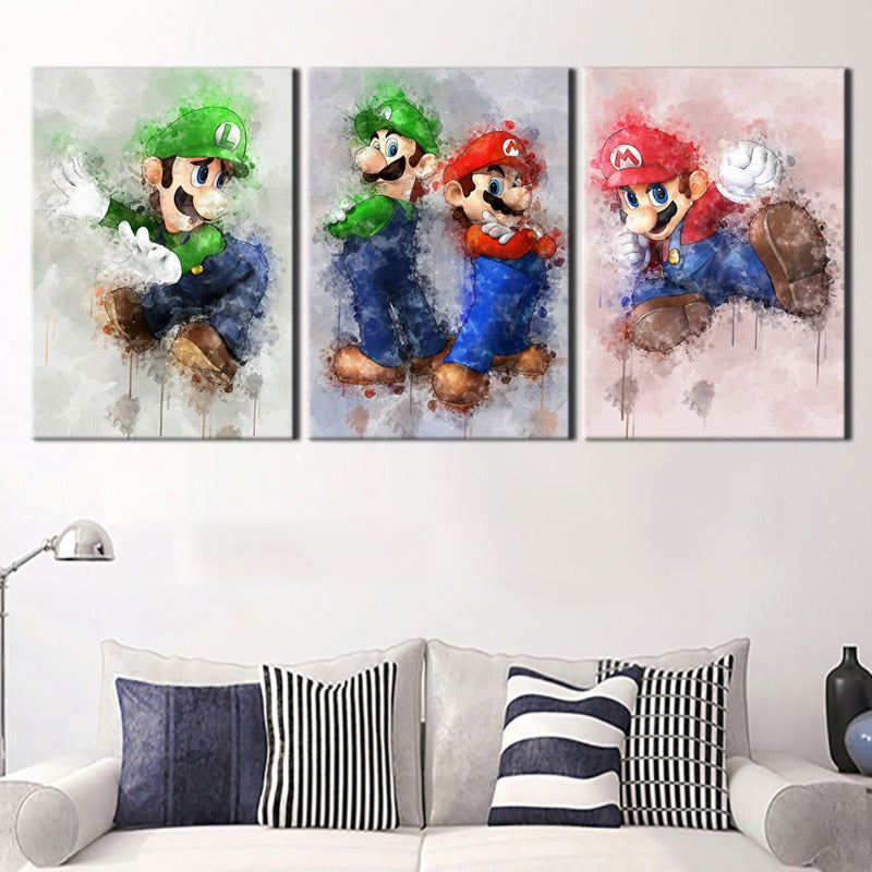 Adventure Brothers 3 Piece - Canvas Wall Art Painting | Bowlift