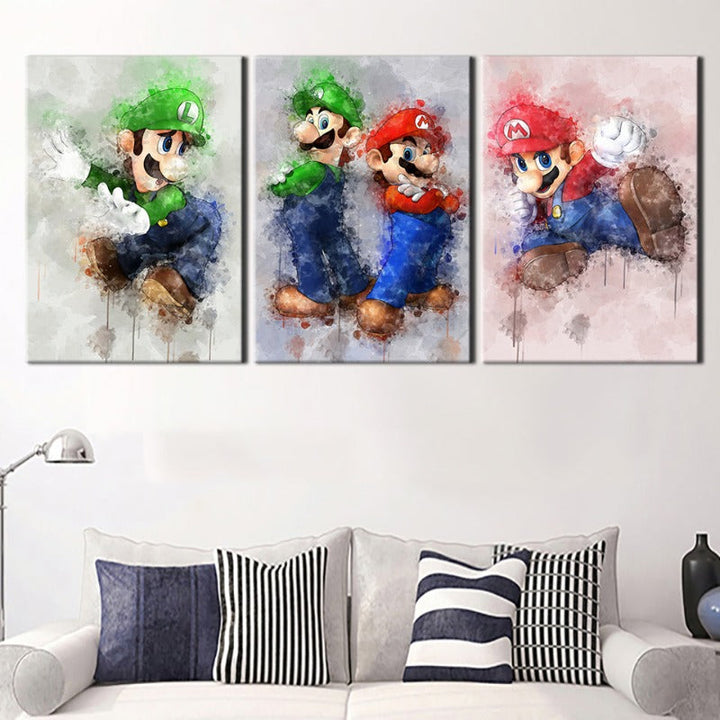 Adventure Brothers 3 Piece - Canvas Wall Art Painting | Bowlift
