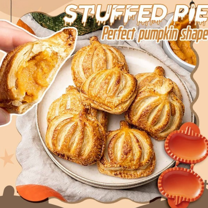 BowLift | Halloween Pie Press | Pumpkin, Apple & Acorn Shapes | Non-Stick Pastry Cutter & Sealer