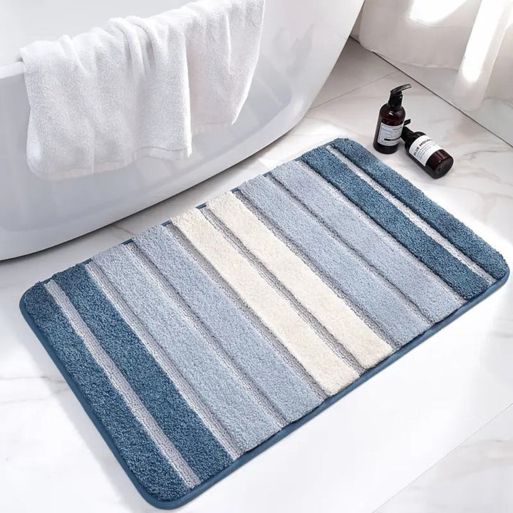 BowLift | Lumiere Striped Absorbent Bath Mat