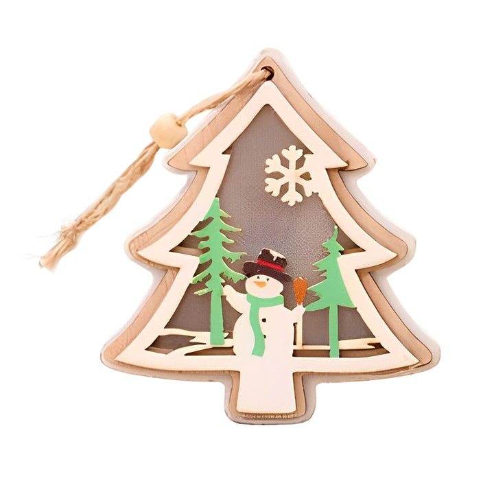 BowLift | FestiveWood - Lightweight wooden Christmas ornaments for tree decoration
