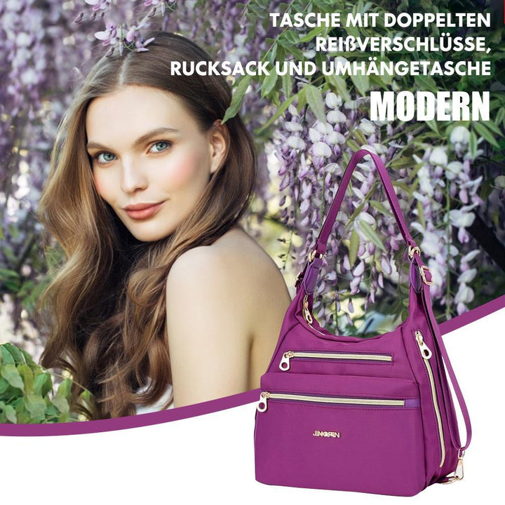 Bag with double zippers, backpack, handbag and crossbody bag | Bowlift