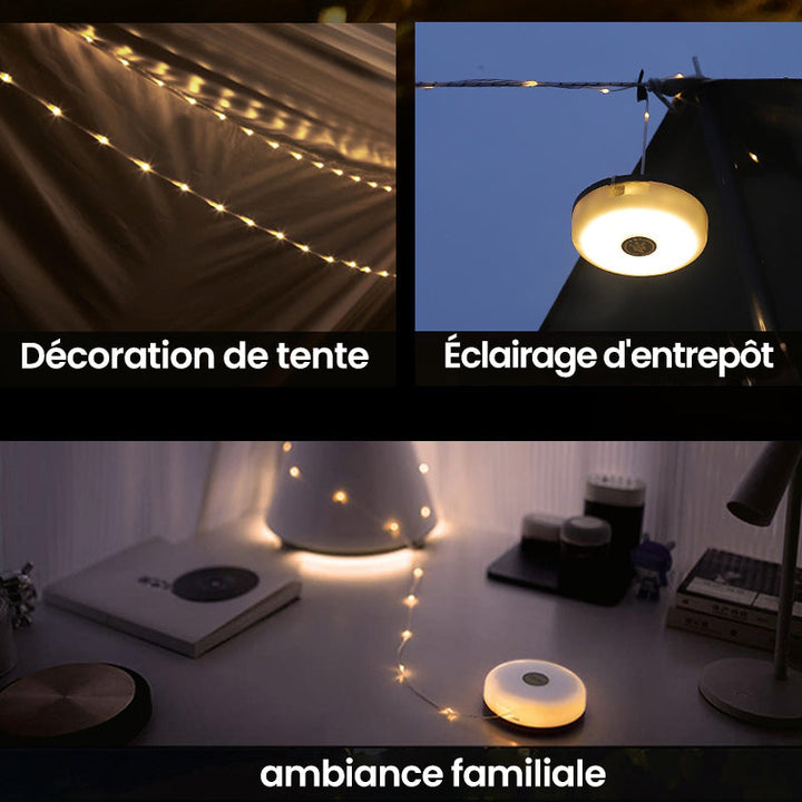 Portable, expandable, waterproof string lights for outdoor use | Bowlift