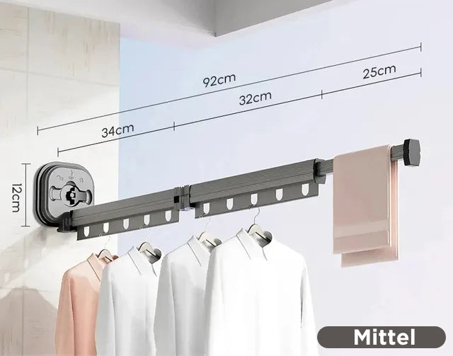 Retractable clothesline with suction cup Bowlift