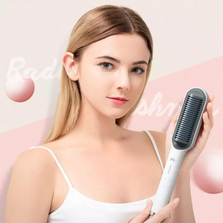 Straightening brush for hair | Bowlift
