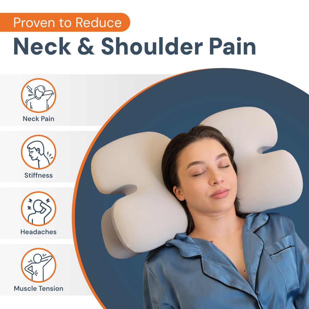 BowLift | Ergonomic Cervical Pillow | Memory Foam, Neck Support & Ideal for Restful Sleep