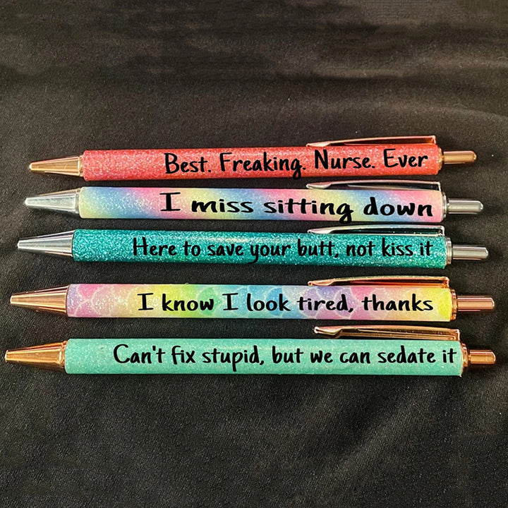 BowLift | Funny Nurse Ballpoint Pen Set (Set of 5)