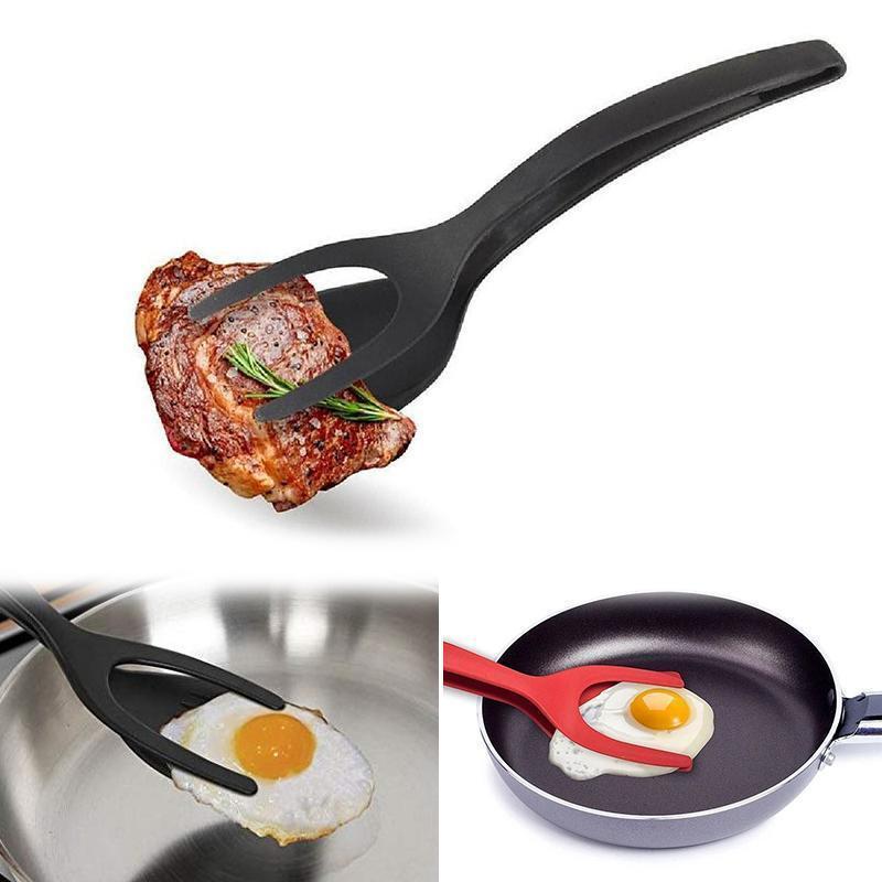 BowLift | 2-in-1 Tongs Handle and Elasticity Spatula